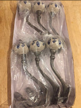 Load image into Gallery viewer, 6 x Large Cast Iron Coat Hooks Pumpkin Top Vintage Retro Style NEW
