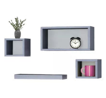Load image into Gallery viewer, 4 x Wall Floating Cube Shelves