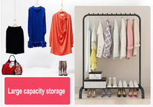 Load image into Gallery viewer, Metal Clothes Rail Rack with Shoe Shelf