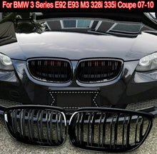 Load image into Gallery viewer, Gloss Black Kidney Grill Twin Bar FOR BMW E92 E93 M3 3 SERIES COUPE 07-10