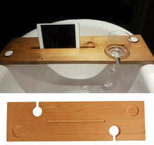 Load image into Gallery viewer, Wooden Bath Caddy Bath Board Tray