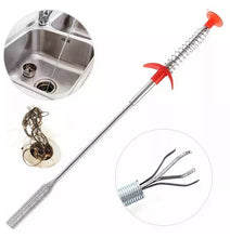 Load image into Gallery viewer, 2 x Sink Drain Unblocker Tools Hair Grabbers Min 1.3mm Plug Hole