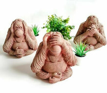 Load image into Gallery viewer, 3 Wise Monkeys Garden Ornaments