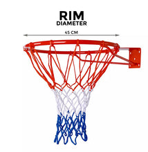Load image into Gallery viewer, 45cm Standard Wall Mounted Basketball Hoop Cylinder & Net