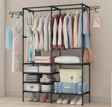 Load image into Gallery viewer, Clothes Hanging Rail Rack Display Stand Garment Shoe Storage Shelf