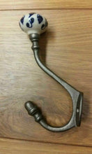 Load image into Gallery viewer, 6 x Large Cast Iron Coat Hooks Pumpkin Top Vintage Retro Style NEW