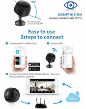 Load image into Gallery viewer, Mini Security Camera Wireless Wifi IP Home Security ⢠Remote Access