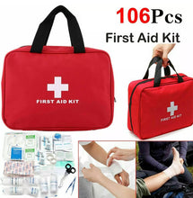 Load image into Gallery viewer, 106 Piece First Aid Kit for Travel, Car, Work, Home