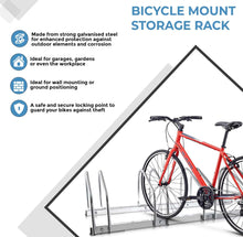 Load image into Gallery viewer, 4 or 5 Bicycle Steel Pipe Parking Stand Bike Rack