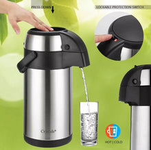 Load image into Gallery viewer, Tea or Coffee Vacuum Air Pot Flask 3 Litre or 5 Litre
