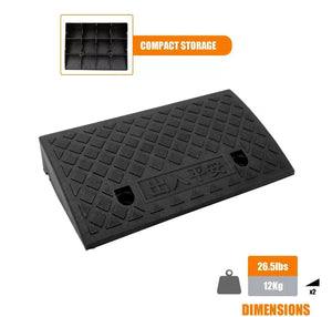 2 x Heavy Duty Wheelchair Mobility Scooter Car Kerb Access Ramps