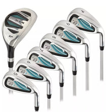 Load image into Gallery viewer, NEW Ram Golf EZ3 Ladies Right Hand Iron Set 5-PW &amp; Hybrid 4 Wood, with Graphite Shafts