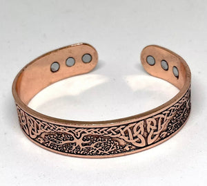 Tree of Life Copper Magnetic Bangle Bracelet Pain Relief Arthritis Health