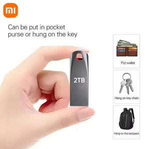 2TB USB 3.0 Memory Stick Metal Flash Pen Drive Data Storage