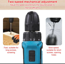 Load image into Gallery viewer, 21V Cordless Drill Combi Screwdriver Set with 2 Batteries