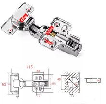 Load image into Gallery viewer, 4 x 35MM Kitchen Cabinet Cupboard Door Hinges