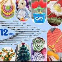 Load image into Gallery viewer, Beginner’s Crochet Kit Ergonomic Set • 109PCS