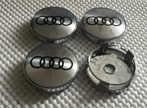 4 x Centre Caps for Audi Alloy Wheels 60mm