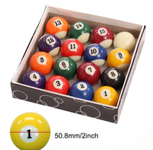 Load image into Gallery viewer, Pool Balls Set 16Pcs Spots And Stripes or Yellow/Reds  2”inch