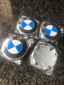 4 x Centre Caps for BMW Alloy Wheels 68mm