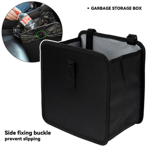 Car Rubbish Bin 7L Seat Hang Waste Basket Foldable