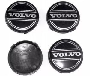 4x Centre Caps for Volvo Alloy Wheels, 64mm Fit Most Models C70 S60 V60 V70