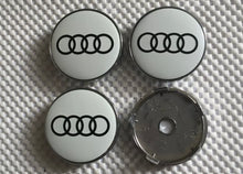 Load image into Gallery viewer, 4 x Centre Caps for Audi Alloy Wheels 60mm