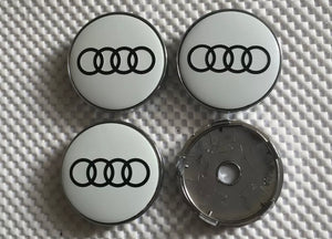 4 x Centre Caps for Audi Alloy Wheels 60mm