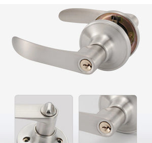 Lever Three-Handle Door Lock Set with 3 Keys