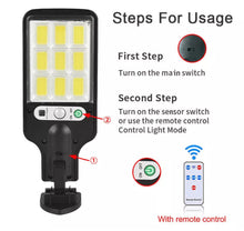 Load image into Gallery viewer, 2X 6000W Compact Solar Street Wall Lights PIR Motion Sensor