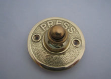 Load image into Gallery viewer, Solid Brass Door Bell Push Button Hard Wired Front Door