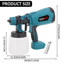 Load image into Gallery viewer, Cordless Paint Sprayer Fence Wall HVLP 21V 1litre 2 Batteries
