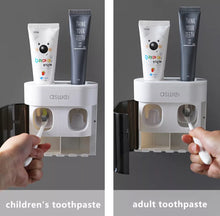 Load image into Gallery viewer, Automatic Toothpaste Dispenser Covered Toothbrush Holder