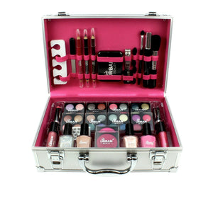 60pc Vanity Case Beauty Cosmetic Set Travel Make Up Box