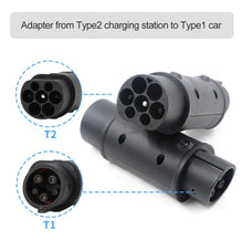 Load image into Gallery viewer, Type 2 to Type 1 EV Charging Cable Car Charger Adapter