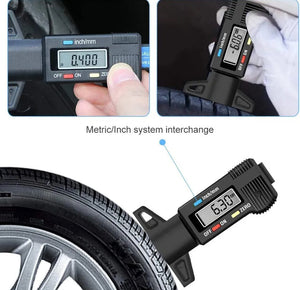 Digital Tyre Tread Depth Measuring Gauge Tool - Car Van Motorbike etc