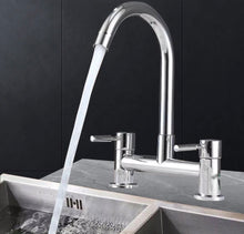 Load image into Gallery viewer, Chrome Kitchen Sink Mixer Tap Faucet