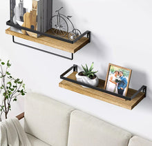 Load image into Gallery viewer, Wooden Wall Mounted Floating Shelves