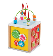 Load image into Gallery viewer, Wooden Nature Activity Cube Beads Wire Maze Educational Toy