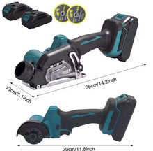 Load image into Gallery viewer, 2-in-1 21V Cordless 3” Angle Grinder &amp; Circular Saw with 2 Batteries
