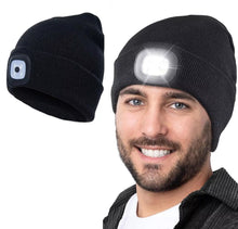 Load image into Gallery viewer, Beanie with Rechargeable LED Light