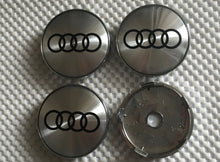 Load image into Gallery viewer, 4 x Centre Caps for Audi Alloy Wheels 60mm