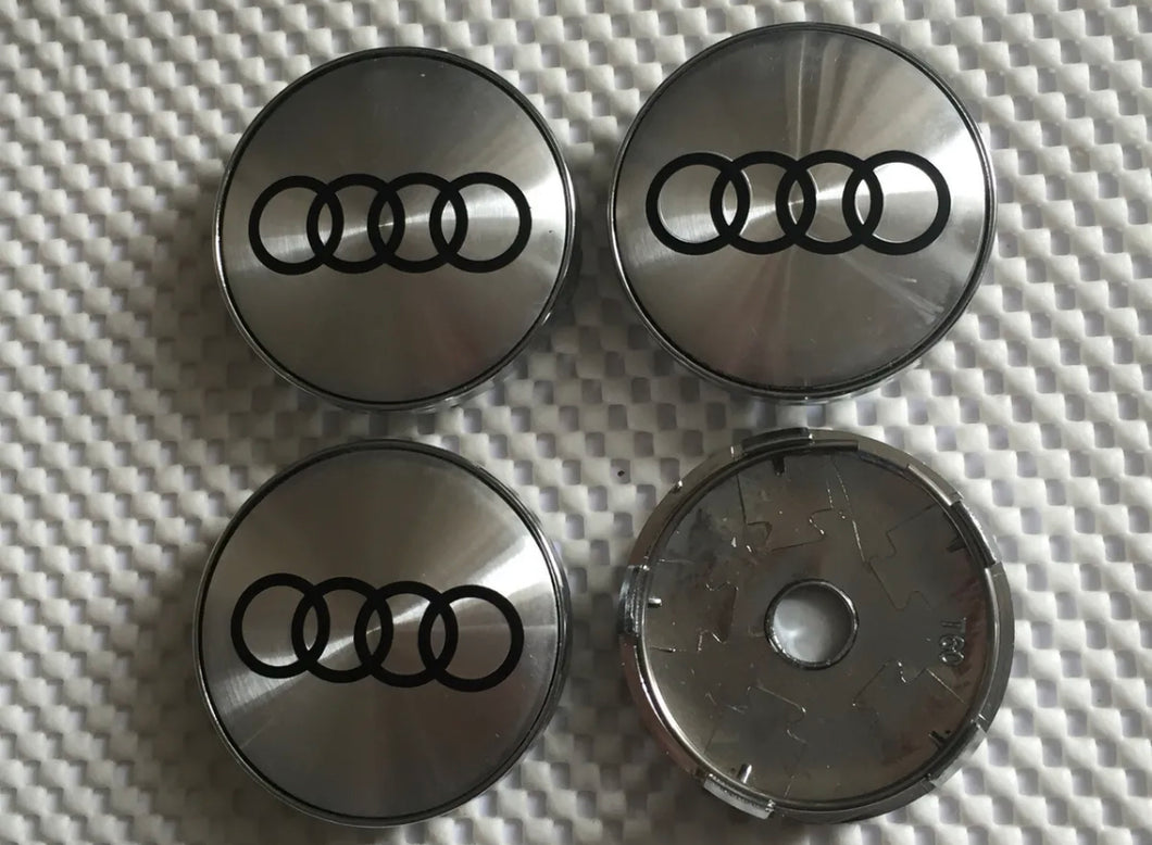 4 x Centre Caps for Audi Alloy Wheels 60mm