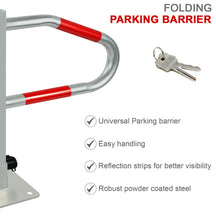 Load image into Gallery viewer, Folding Locking Parking Bollard Post Barrier Driveway Security