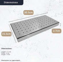 Load image into Gallery viewer, Home Bar Drip Tray Stainless Steel Drainer 12&quot;x6&quot;