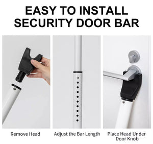 Door / Patio Door Jammer Adjustable Security Bar