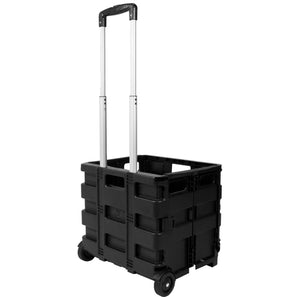 Folding Boot Shopping Trolley Fold Up Storage Box on Wheels