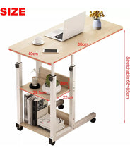Load image into Gallery viewer, Height Adjustable Overbed Table Over Bed Computer Desk