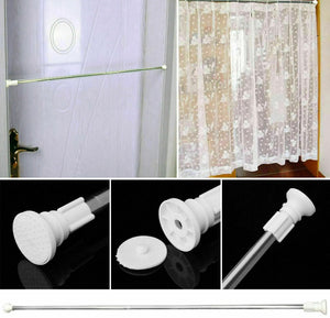 Telescopic Shower Curtain Rail Rod Extendable Pole