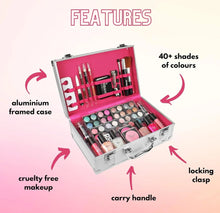 Load image into Gallery viewer, 60pc Vanity Case Beauty Cosmetic Set Travel Make Up Box